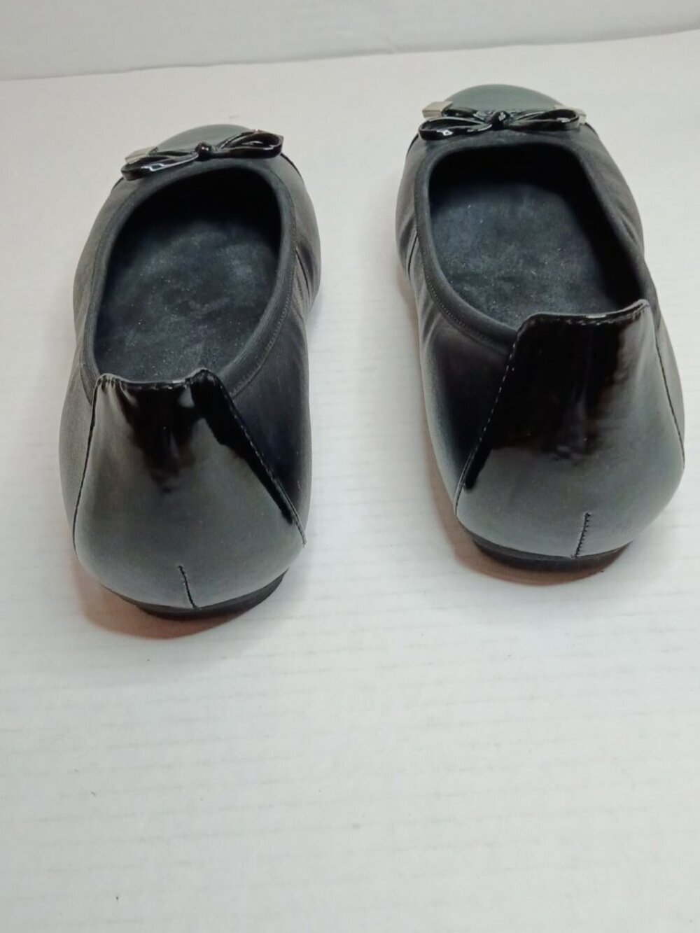 Vionic Minna Black Leather Bow Ballet Flats Women’s Size 7.5M - Picture 5 of 7